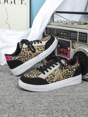 Liber Four Seasons Leopard Print Unisex Casual Sports Shoes