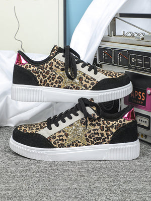 Liber Four Seasons Leopard Print Unisex Casual Sports Shoes