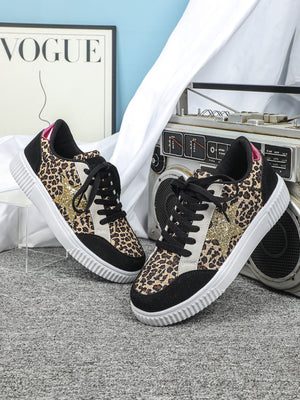 Liber Four Seasons Leopard Print Unisex Casual Sports Shoes