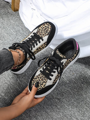 Liber Four Seasons Leopard Print Unisex Casual Sports Shoes