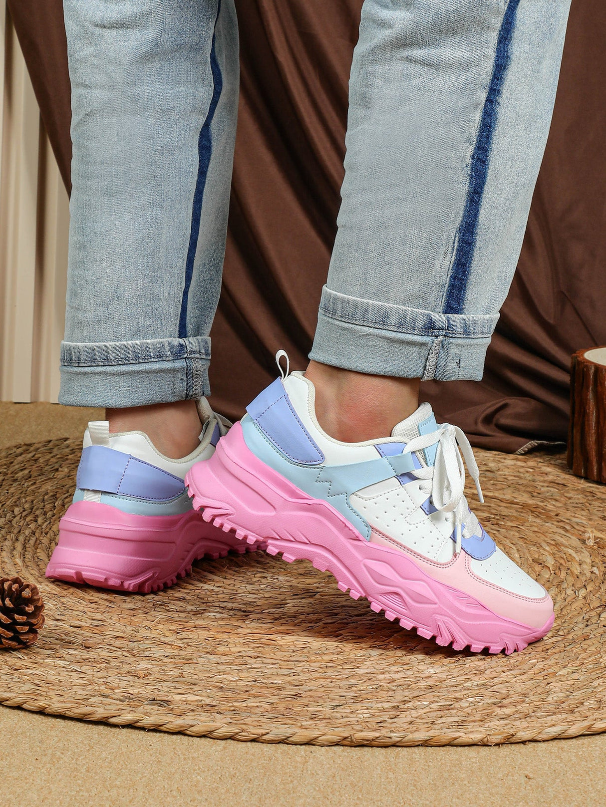 Liber Four Seasons Women's Thick-soled Casual Sports Shoes