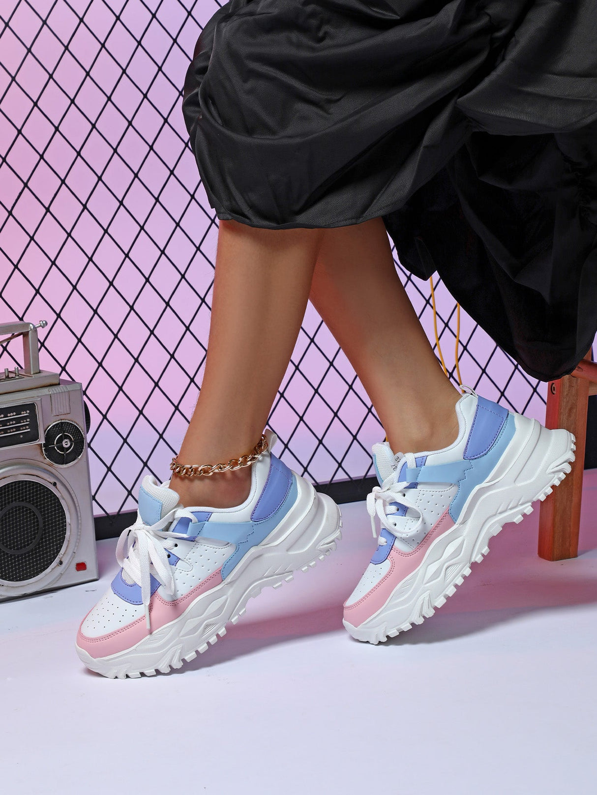 Liber Four Seasons Women's Thick-soled Casual Sports Shoes