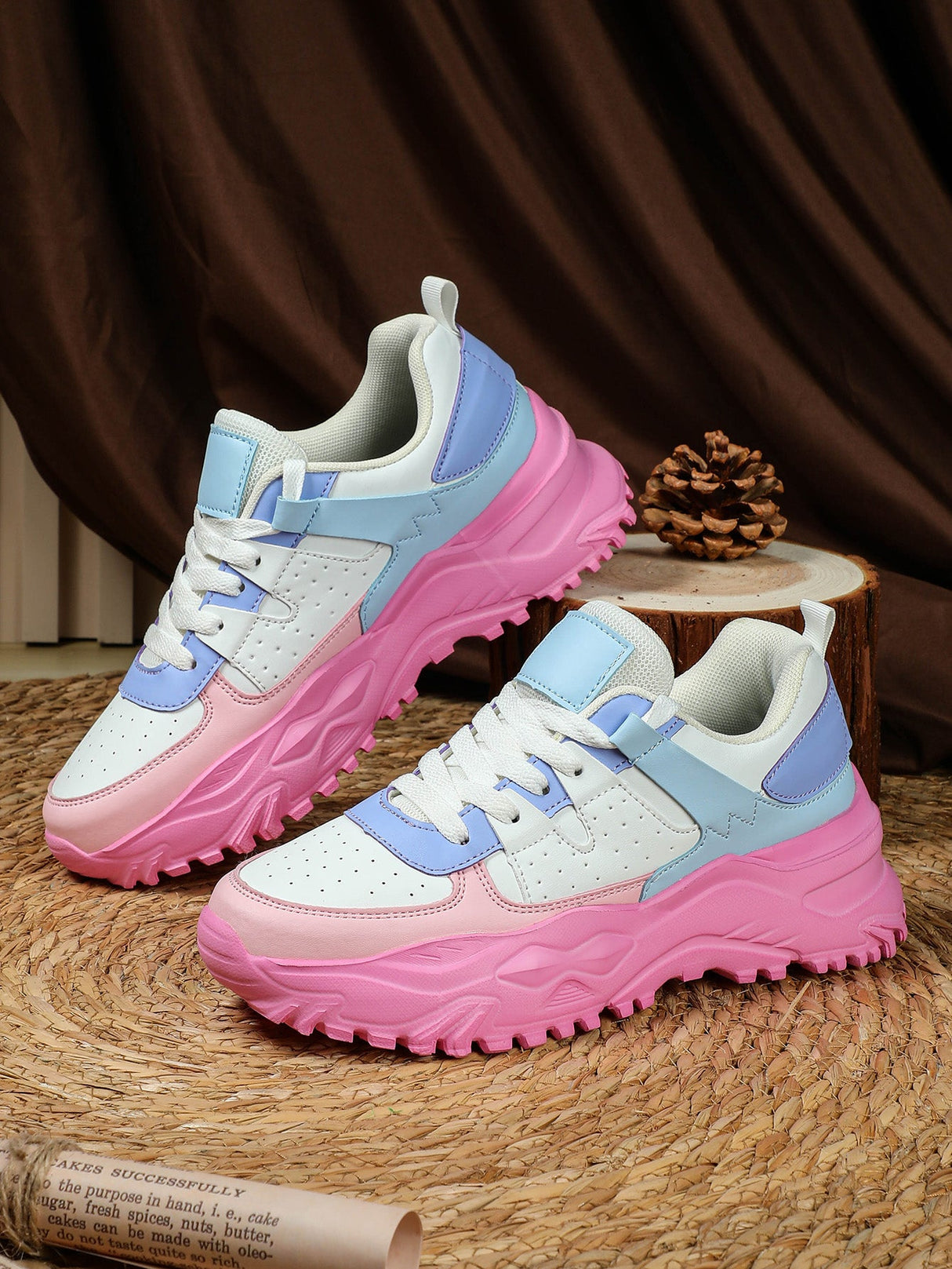 Liber Four Seasons Women's Thick-soled Casual Sports Shoes