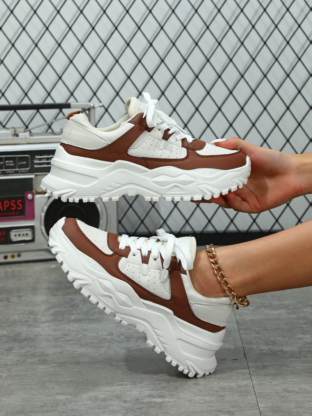 Liber Four Seasons Women's Thick-soled Casual Sports Shoes