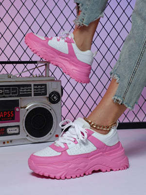 Liber Four Seasons Women's Thick-soled Casual Sports Shoes