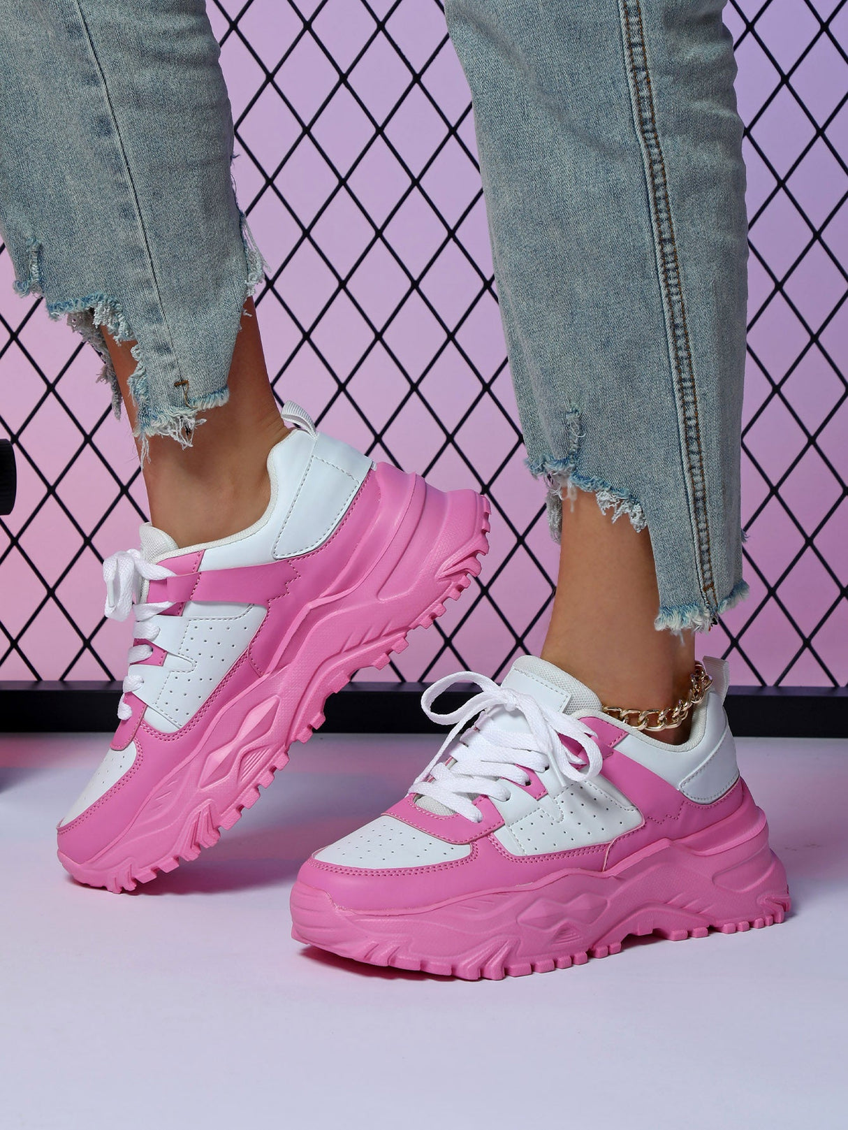 Liber Four Seasons Women's Thick-soled Casual Sports Shoes