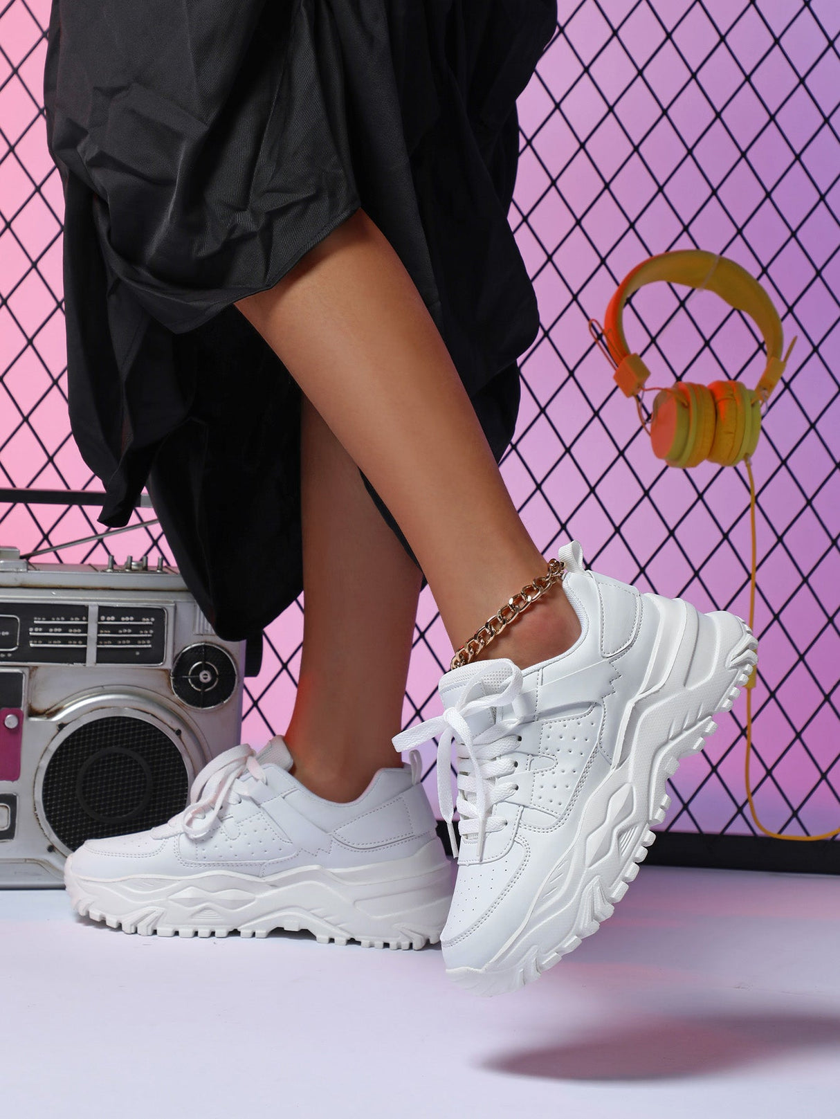 Liber Four Seasons Women's Thick-soled Casual Sports Shoes