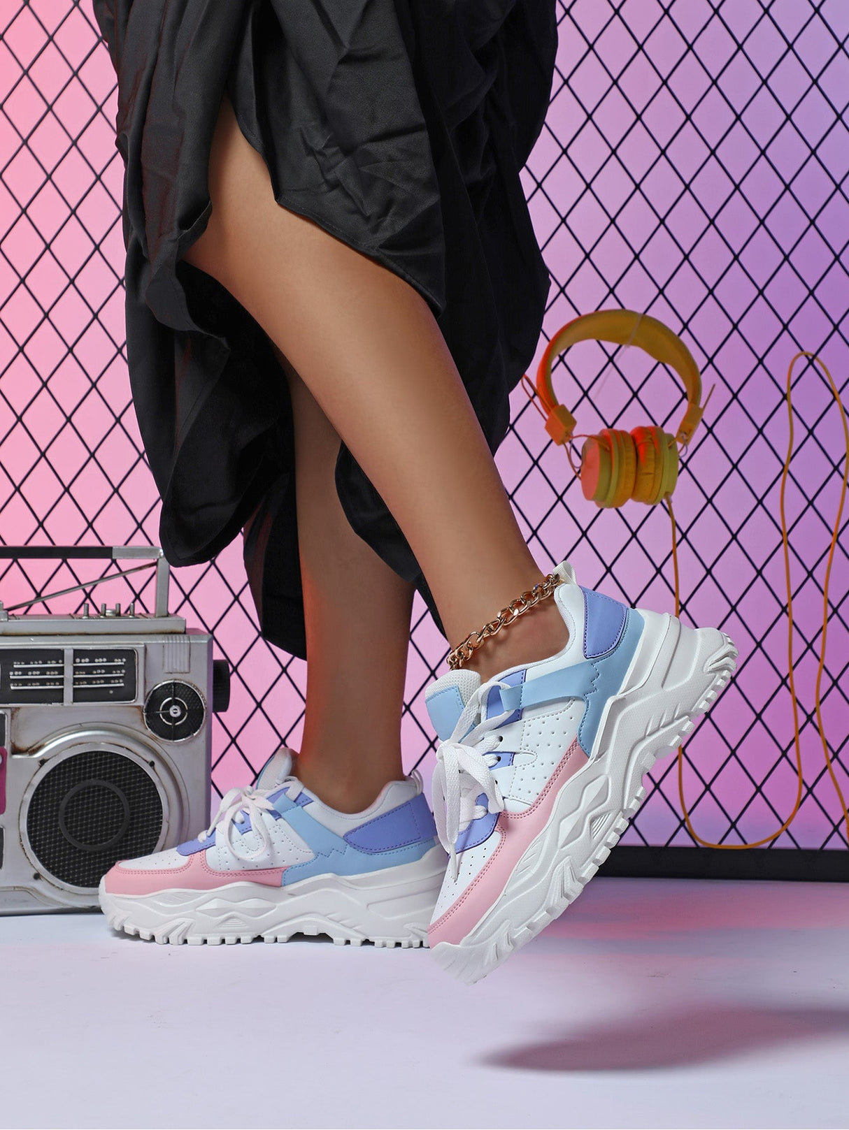 Liber Four Seasons Women's Thick-soled Casual Sports Shoes