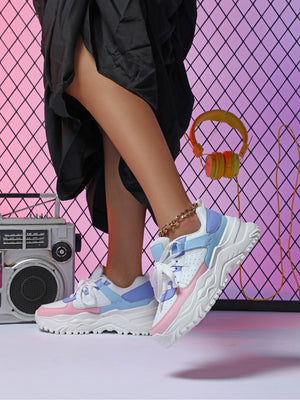 Liber Four Seasons Women's Thick-soled Casual Sports Shoes