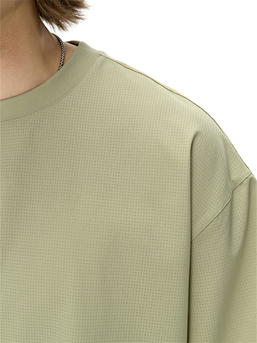 Liber SS Men's Solid Color Outdoor Quick-Drying Short Sleeve T-Shirt