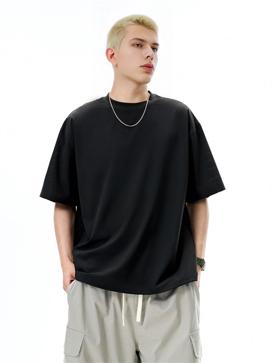 Liber SS Men's Solid Color Outdoor Quick-Drying Short Sleeve T-Shirt