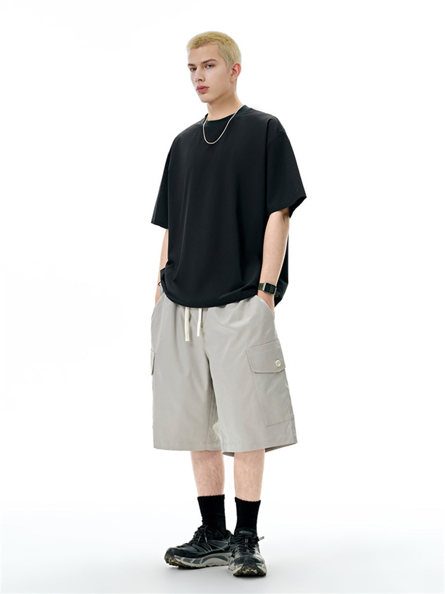 Liber SS Men's Solid Color Outdoor Quick-Drying Short Sleeve T-Shirt