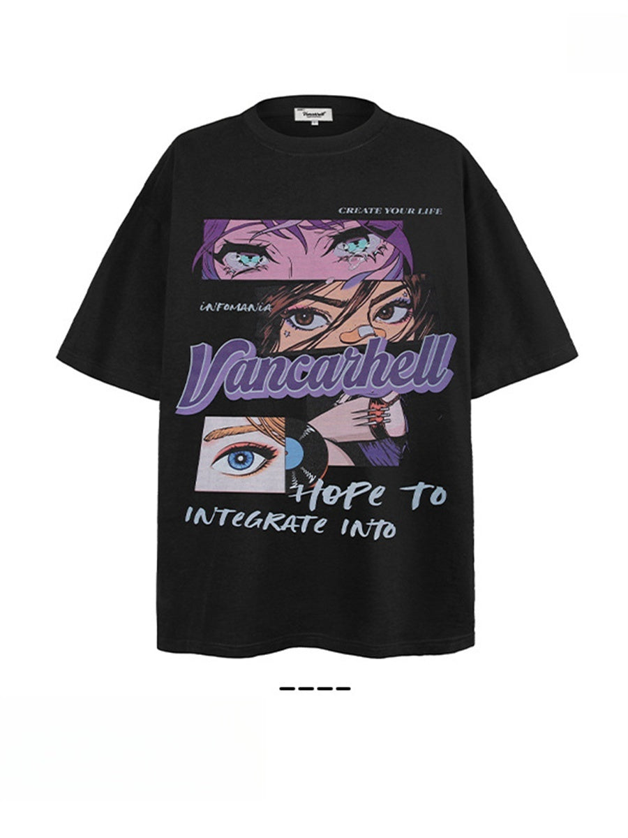 Liber Summer Men's Printed Cartoon T-shirts