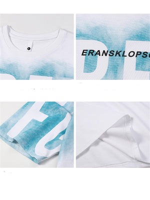 Liber Summer Men's Printed Letter T-shirts