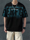 Liber Summer Men's Printed Letter T-shirts