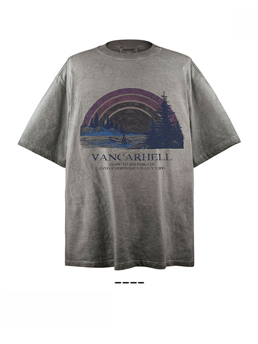 Liber Summer Men's Printed Pattern T-shirts