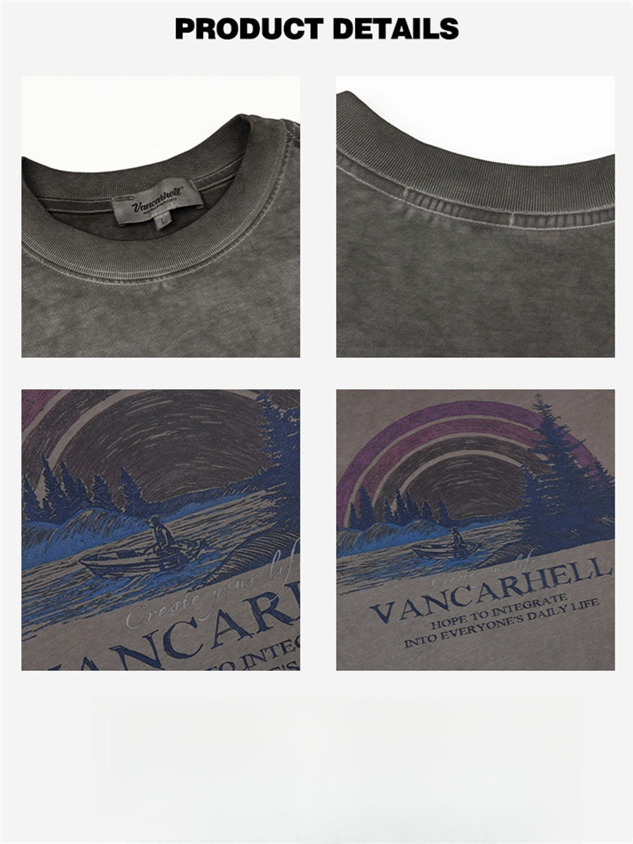 Liber Summer Men's Printed Pattern T-shirts