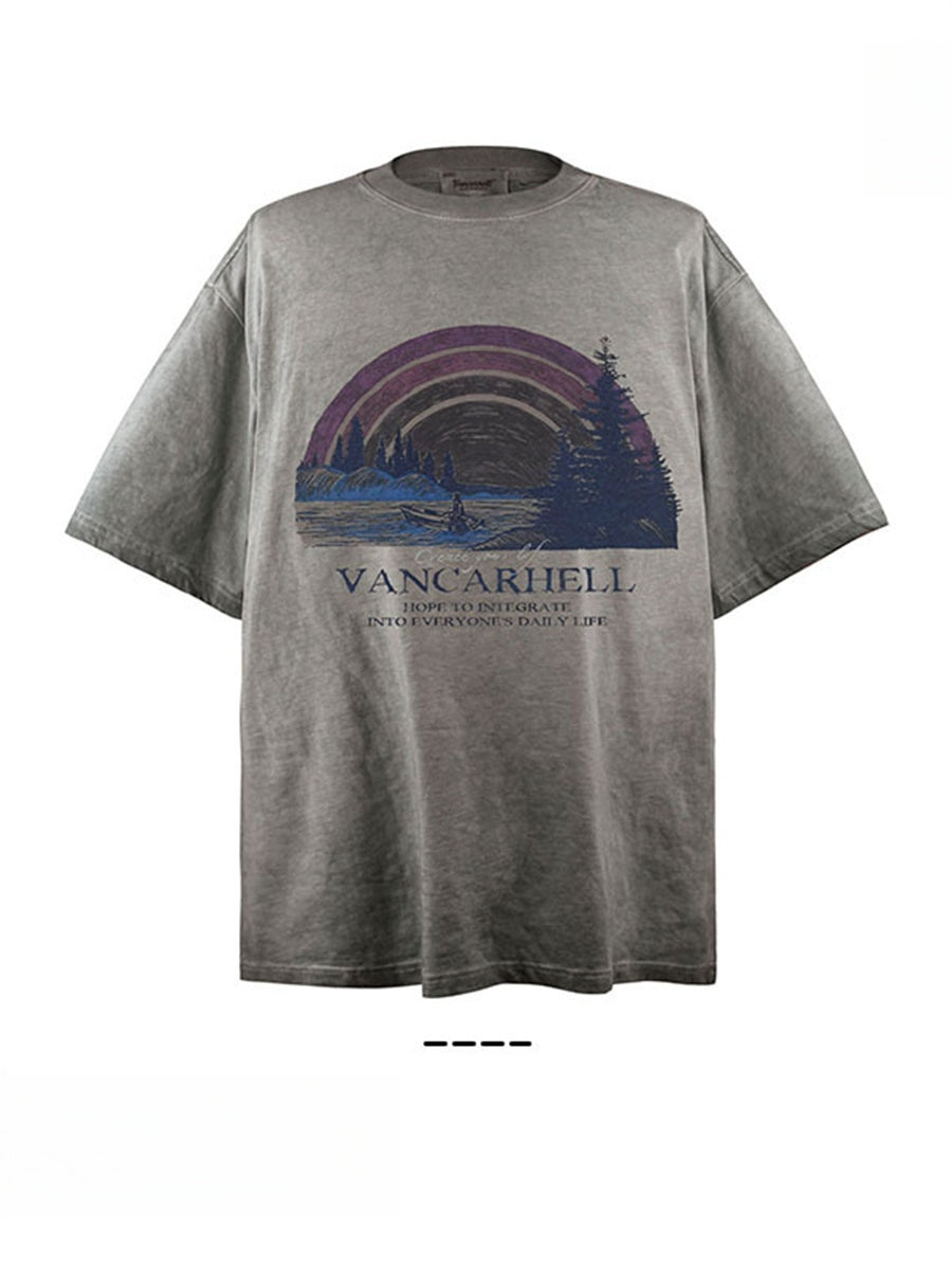 Liber Summer Men's Printed Pattern T-shirts