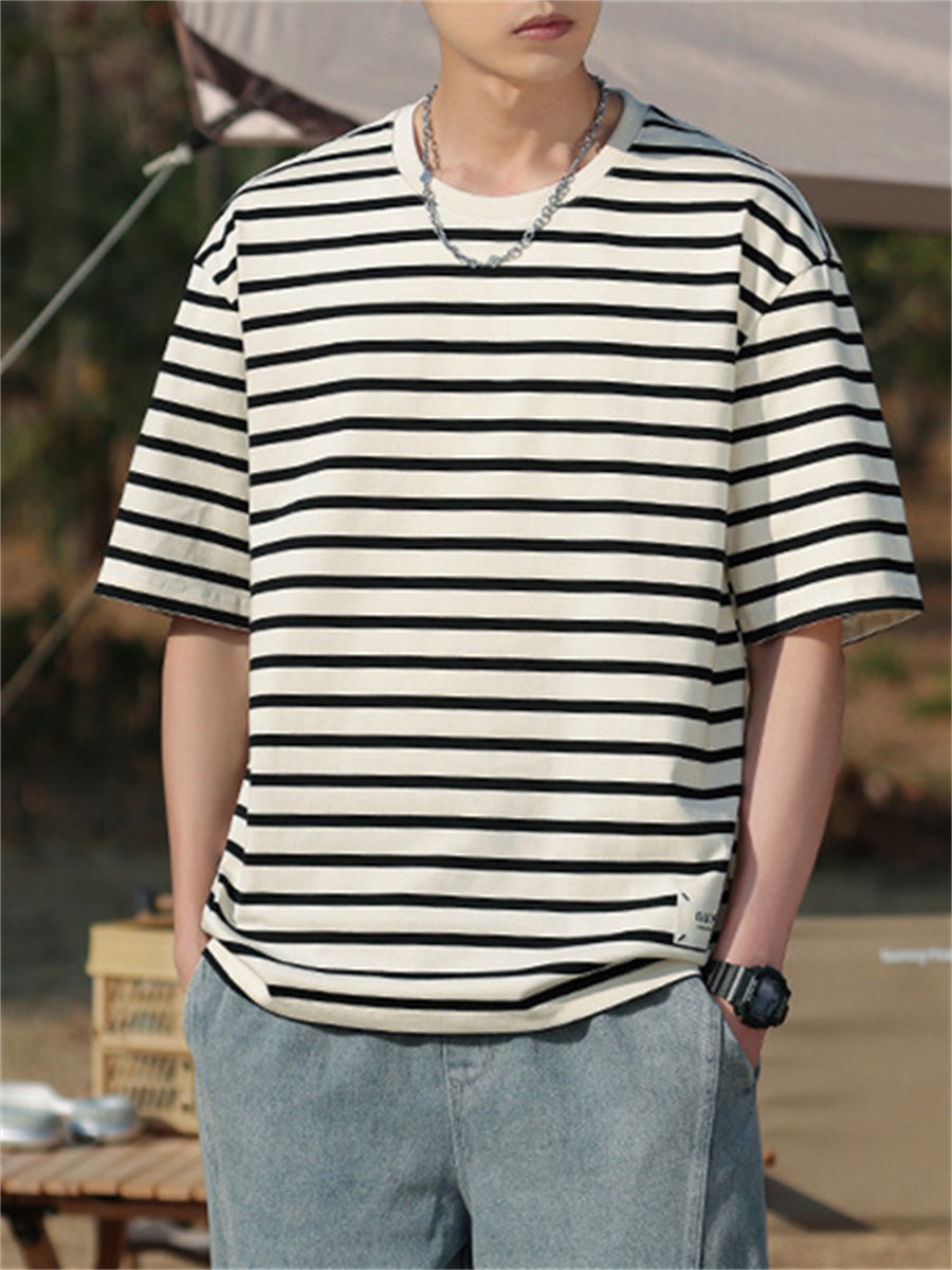 Liber Summer Men's Stripes T-shirts