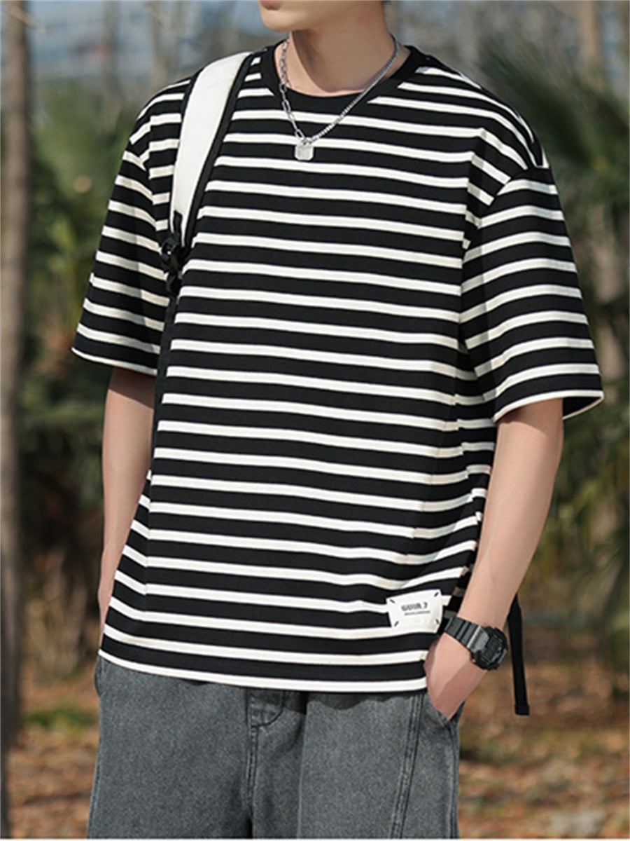 Liber Summer Men's Stripes T-shirts