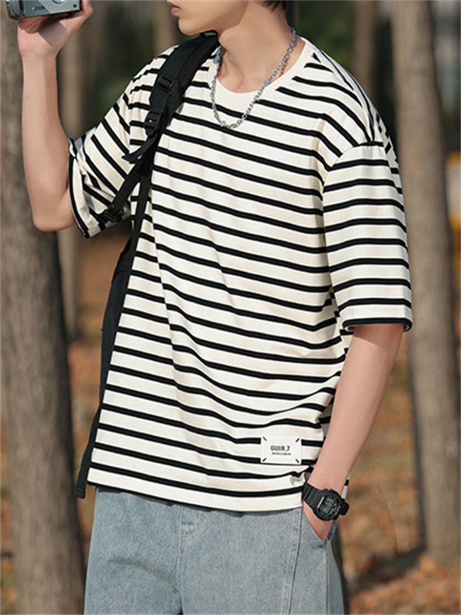 Liber Summer Men's Stripes T-shirts