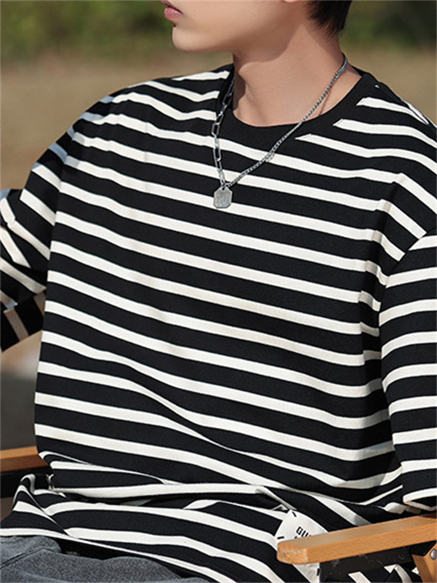 Liber Summer Men's Stripes T-shirts
