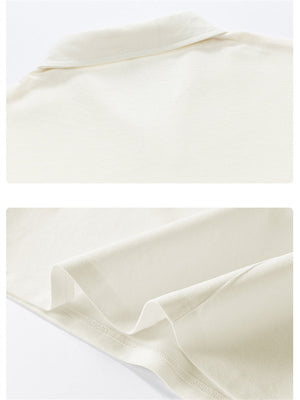 Liber Summer Men's Solid Color Polo Shirts