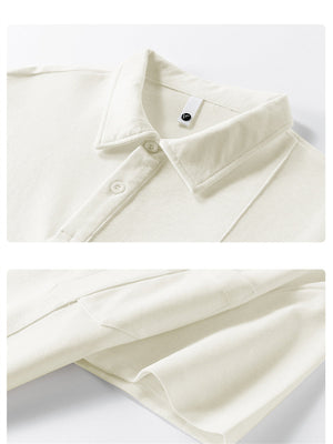 Liber Summer Men's Solid Color Polo Shirts