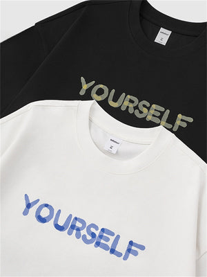 Liber SS Men's Lettering Printed T-Shirt
