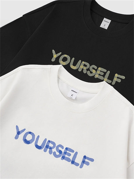 Liber SS Men's Lettering Printed T-Shirt