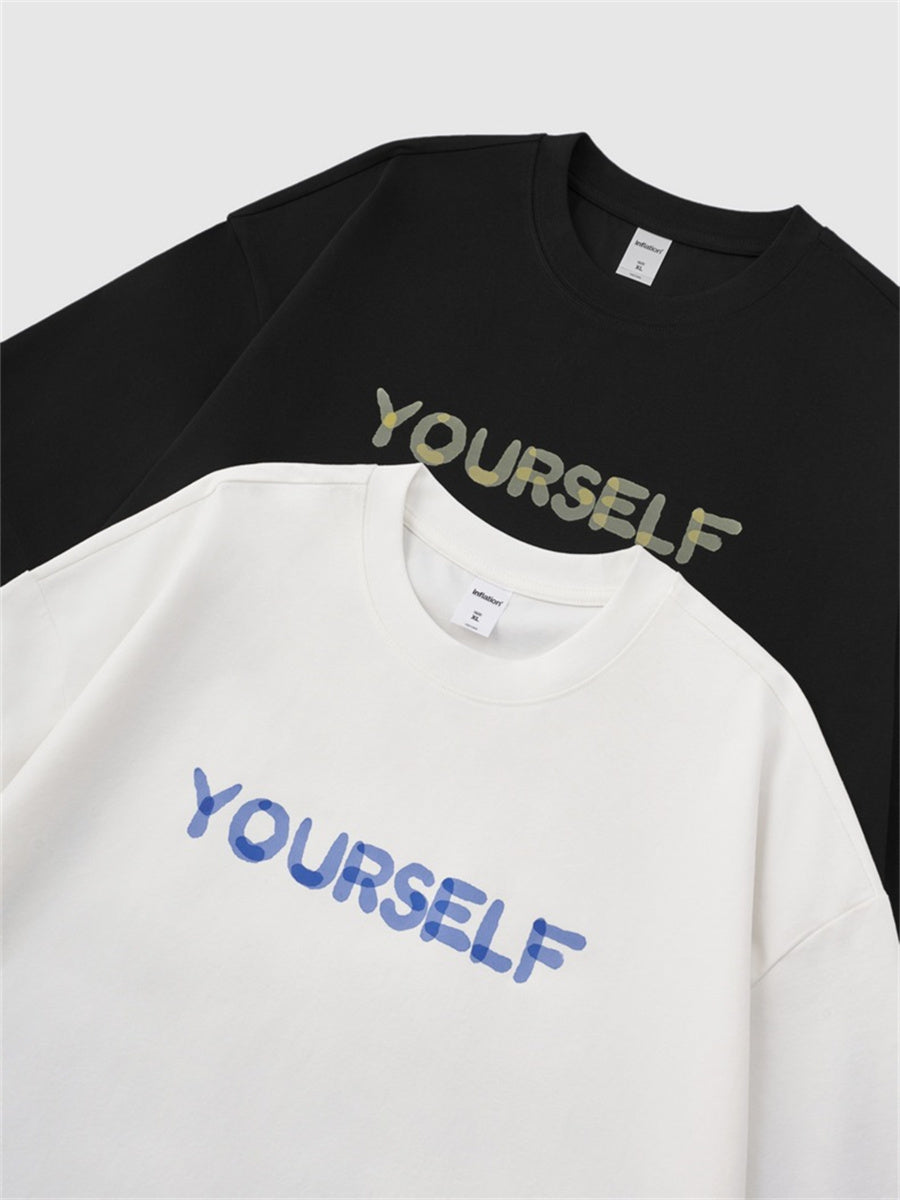 Liber SS Men's Lettering Printed T-Shirt