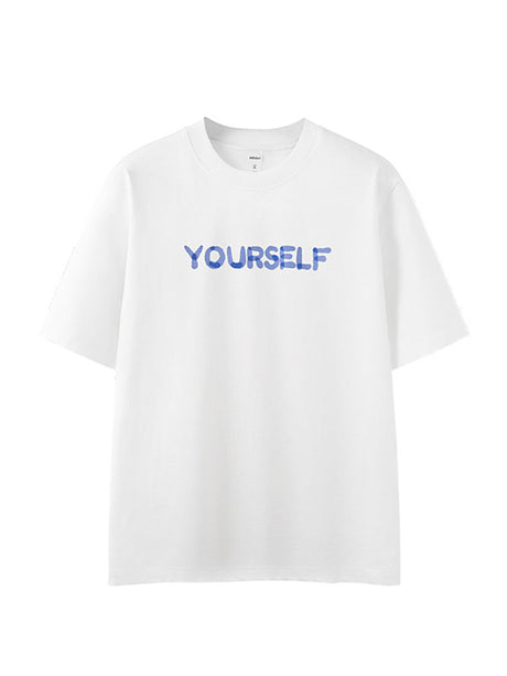 Liber SS Men's Lettering Printed T-Shirt