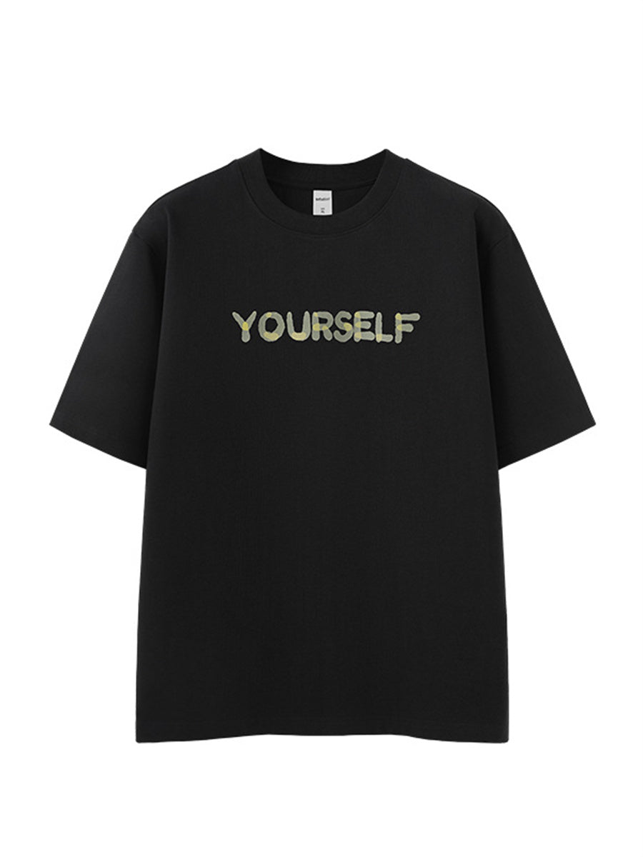 Liber SS Men's Lettering Printed T-Shirt