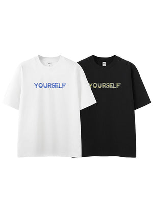 Liber SS Men's Lettering Printed T-Shirt