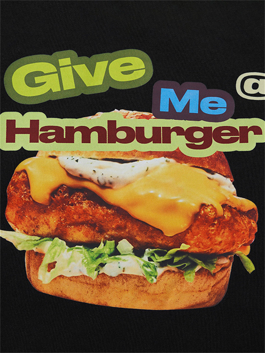 Liber SS Men's Printed Hamburger T-Shirt