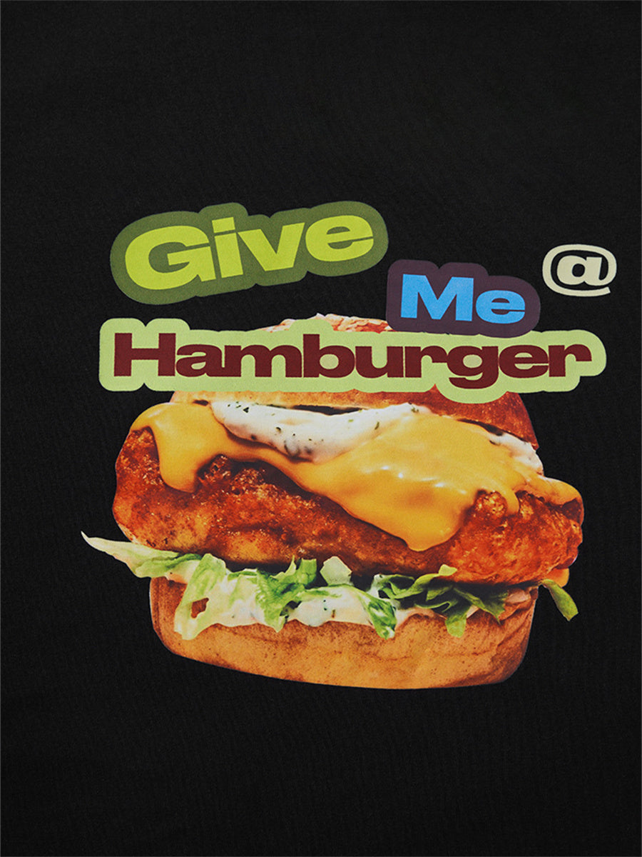 Liber SS Men's Printed Hamburger T-Shirt