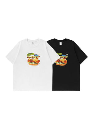 Liber SS Men's Printed Hamburger T-Shirt