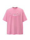 Liber SS Men's Lettering Beaded T-shirt