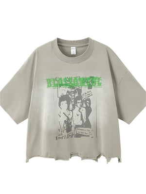 Liber Summer Men's Solid Color T-shirts