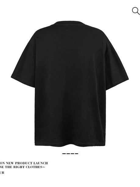 Liber Summer Men's Eye decoration Figure T-shirts