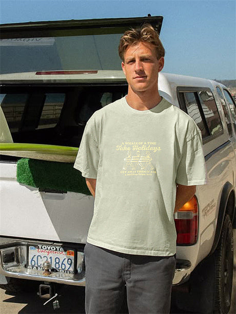 Liber Summer Men's Printed Letter T-shirts