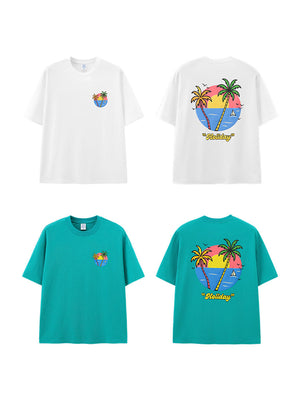Liber Summer Men's Printed Seaside T-shirts