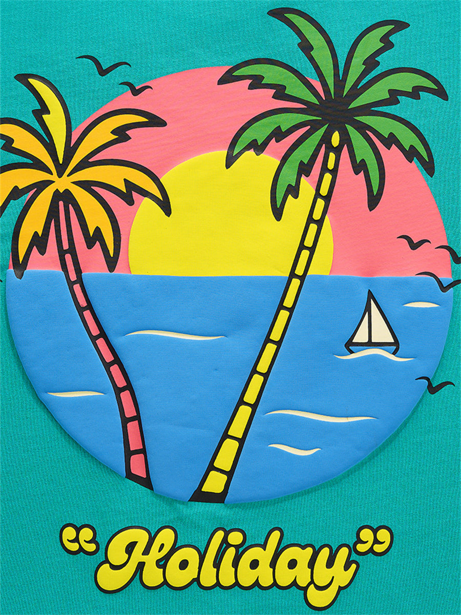 Liber Summer Men's Printed Seaside T-shirts