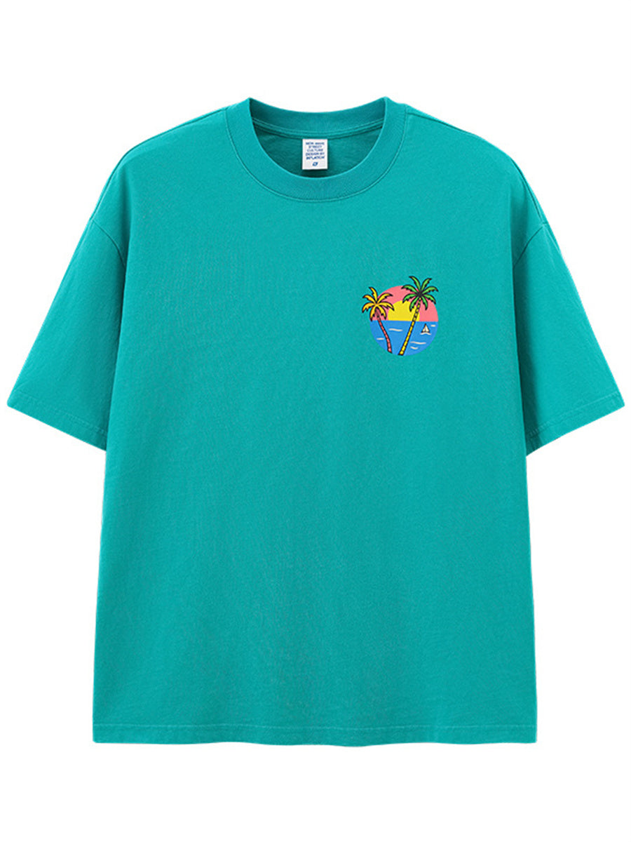 Liber Summer Men's Printed Seaside T-shirts