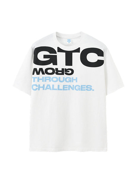 Liber Summer Men's Printed Letter T-shirts