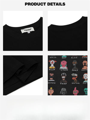 Liber Summer Men's Printed Cartoon T-shirts