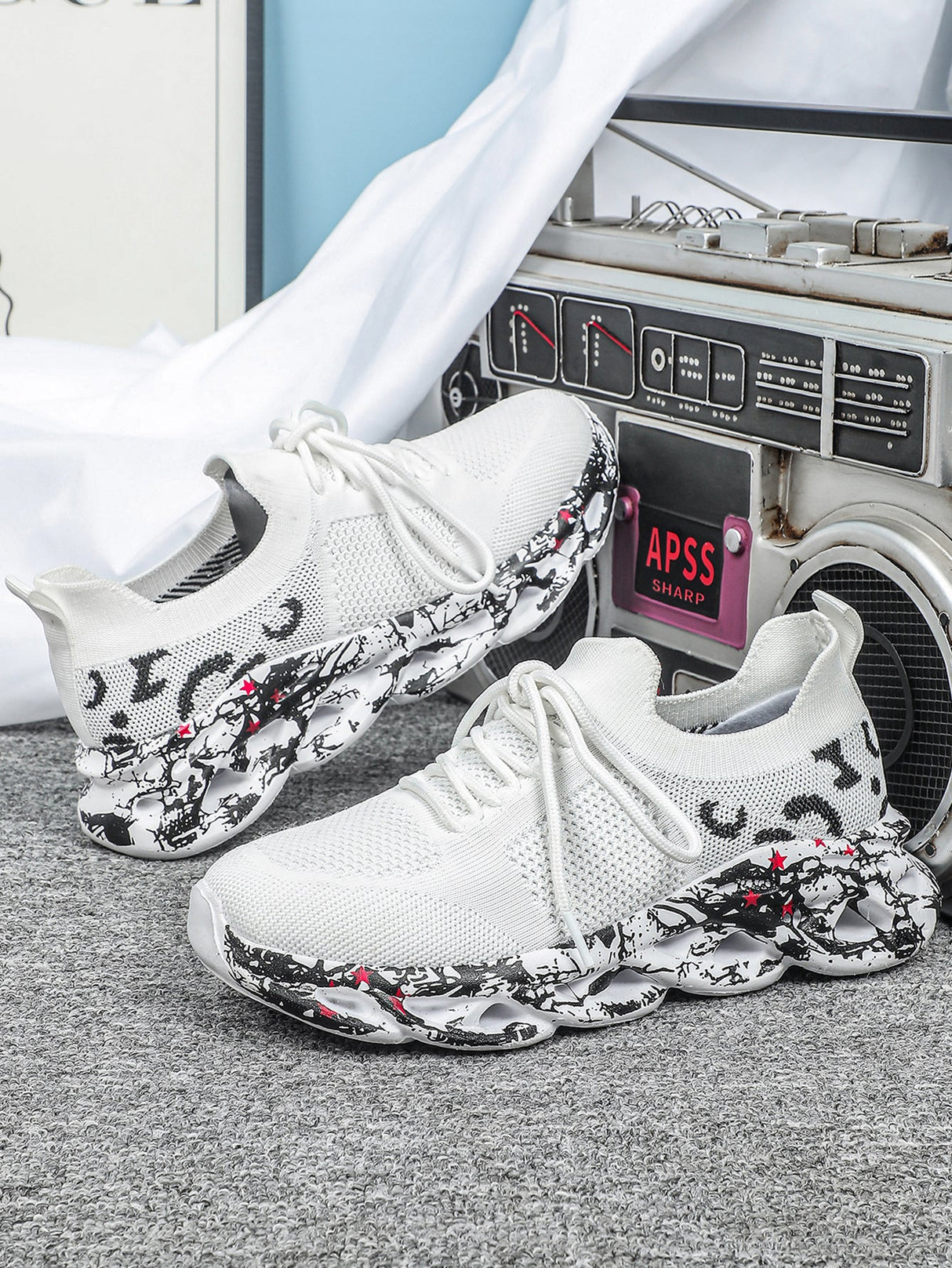 Liber Four Seasons Print Unisex Casual Sneakers