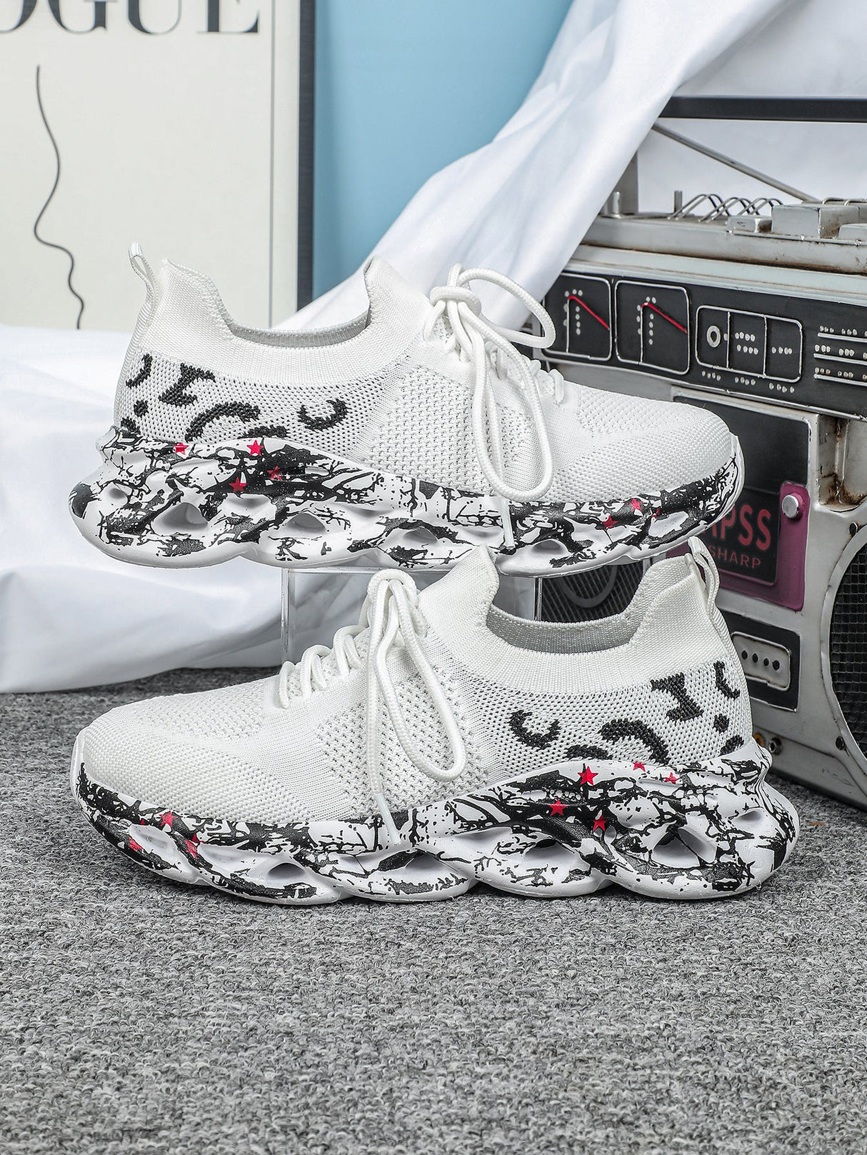 Liber Four Seasons Print Unisex Casual Sneakers