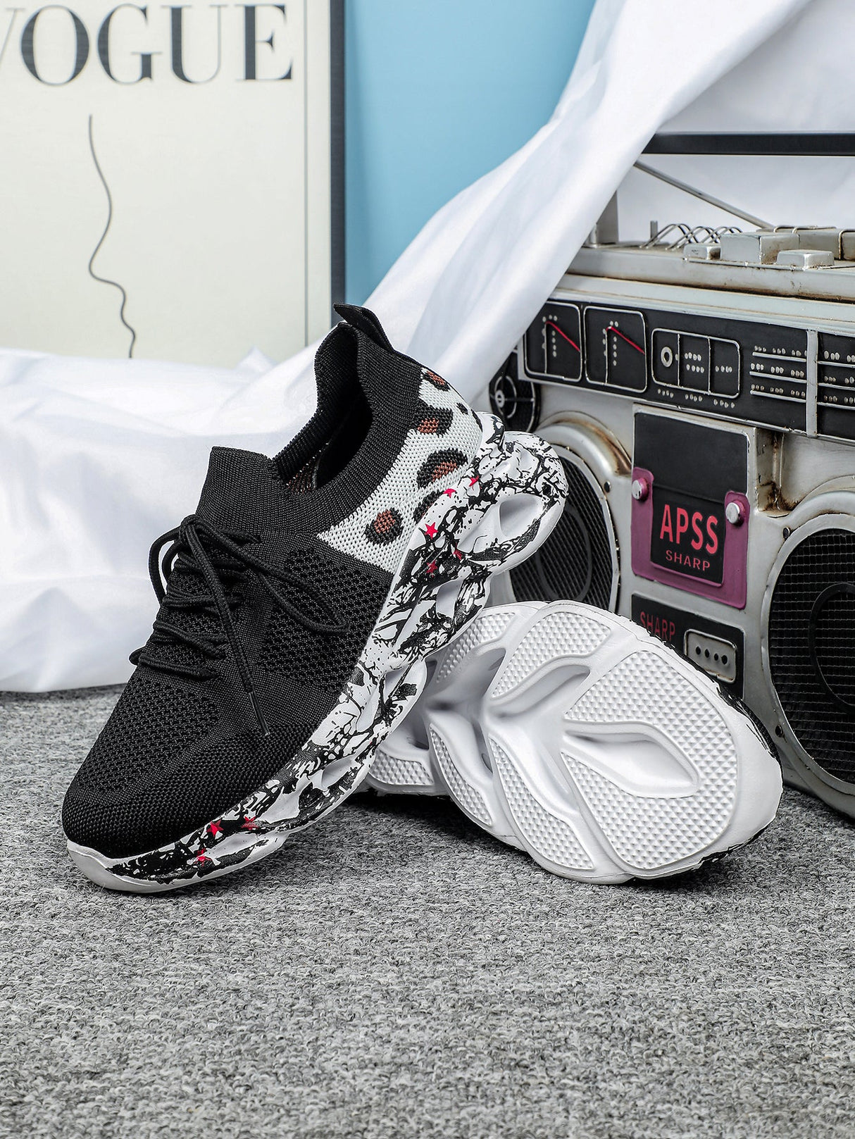 Liber Four Seasons Print Unisex Casual Sneakers