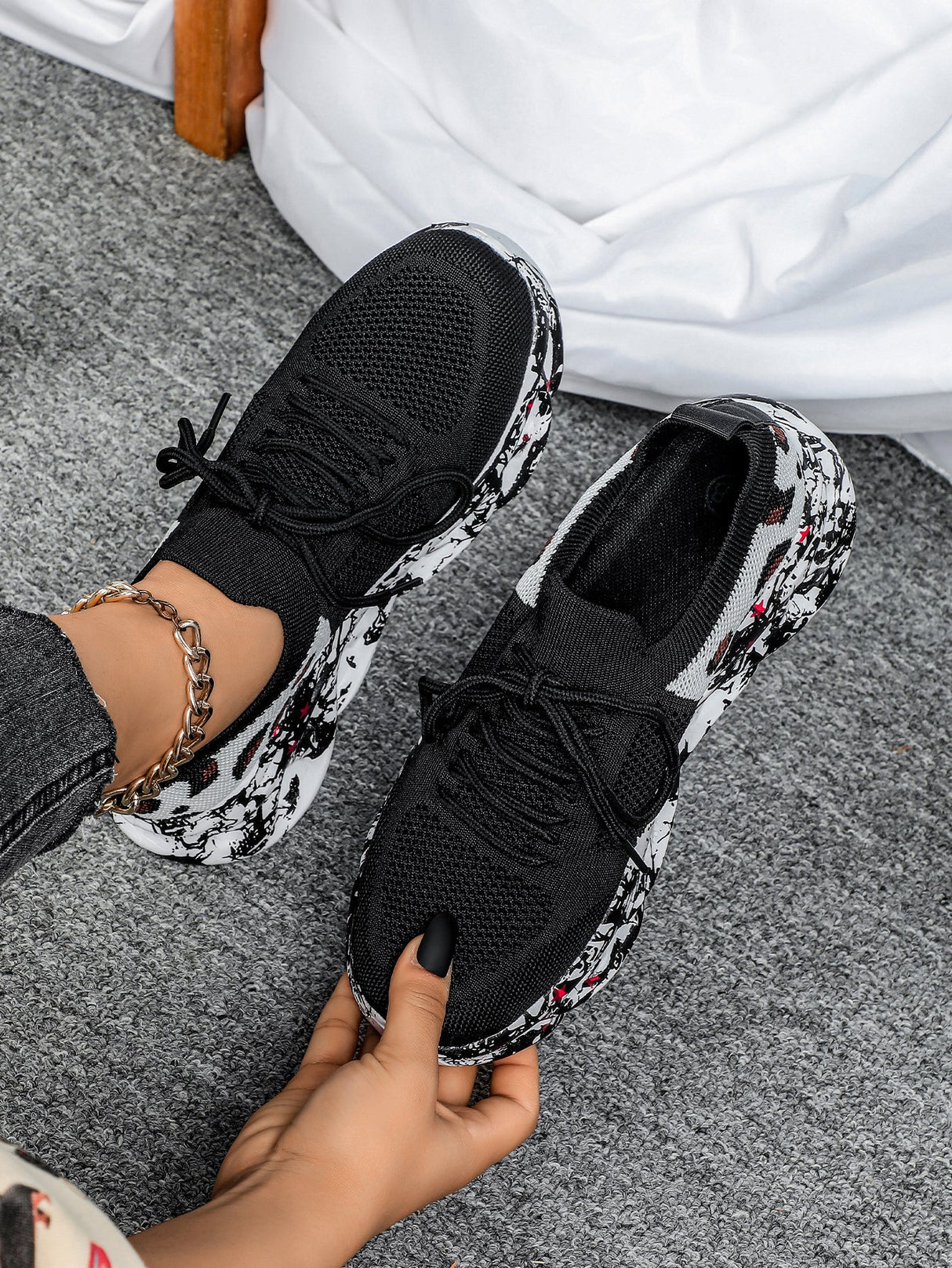 Liber Four Seasons Print Unisex Casual Sneakers